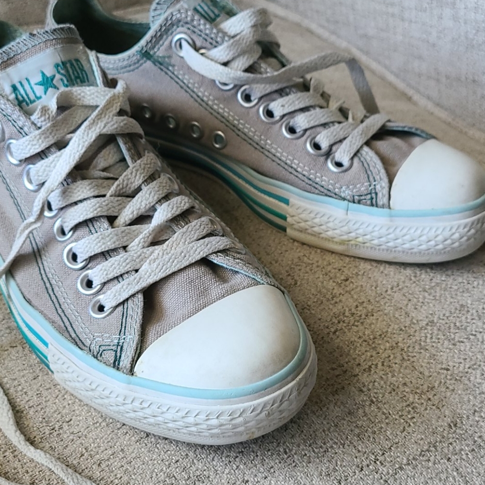 All☆Converse Low top Gray Sneakers Chunk Taylor
